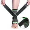 Wsparcie kostki 1 sztuk Sport Brace Protector Compression Pad Elastyczne Nylon Pasek do piłki nożnej Koszykówka Różne sporty