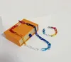 Mode Herren Regenbogen Halskette Luxus Anhänger Halsketten Liebe Armband für Mann ndesigner Schmuck Armbänder mit BOX306S