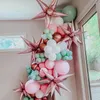 Decorazione per feste 12 palloncini a stella esplosivi Cerimonia di compleanno Apertura matrimonio Goccia d'acqua Cono Foglio216S