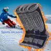 スポーツソックス4ペアスキーサーマルソフトアンクルプロテクターメンズロングホーススレッドエラスティックファイバー屋外の高性能クライミング