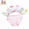 12PC / Lot Bomullsflickor Underkläder Chirdren Briefs Girls Panties Kids Underkläder 2-12 år 211122