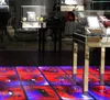 ART3D液体感覚床の装飾的なタイル、30×30センチの正方形、黒 - 青赤、1タイル