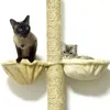 Soft Cat Hammock Installatie op Boom Slapen Kennel Opknoping Dikke Pluche 4 Kleuren Big Bed Pet Dia 30cm / 35cm Capaciteit 210722