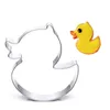 Adorável Forma de Pato Moldes para Cortadores de Biscoitos 3D em Aço Inoxidável para Biscoitos Moldes Fondant Ferramentas de Decoração de Bolos 1222256