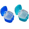 Caja de baño para dentadura Organizador Caja de almacenamiento de dientes postizos dentales con contenedor de red colgante Cajas de limpieza de dientes Cajas de dientes artificiales RRA11066