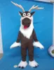 Costume della mascotte dei cervi di Halloween Personaggio dei cartoni animati di alta qualità Personaggio a tema Carnevale Vestito unisex per adulti Vestito da festa di compleanno di Natale