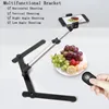 Phone Stand Camera Holder Mobile Cell Overhead Desktop Po Pography Multifunction Video Tripod Ring Light Mounts Holders9265213