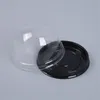 50 sztuk / zestaw Cake Packing Box Clear Plastic Cupcake Dome Containers Festiwal Ślubny Baby Shower Birthday Party Desery Boxes