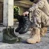 Buty wojskowe Buty Męskie Skórzane Przypadkowe Buty Polowanie Na Zewnątrz Camping Męskie Buty Taktyczne Sneakers US Army Botas Militares Green