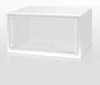 45st CLEAR Multicolor Shoe Box Foldbar Storage Plast Transparent Hem Organizer Staplable Display Överlagd Kombination Skor Containers Skåp Lådor