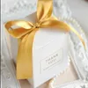 Européen Simple Atmosphère Blanc Cube Bonbons Boîtes Fournitures De Fête De Mariage Cadeau Boîte D'emballage Bébé Montré Faveurs Cadeau Sac 210724