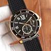 Big Date 42mm Diver W7100056 W2CA0004 Watches Asian 2813 Automatic Mens Watch Black Dial Steel Case Rubber Strap Spot HWCR 8Color Hello_Watch