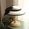 2021 nouvelle mode tendance rétro arc noire top rond hats soins chapeau chaud chapeau chapeau de pêcheur chapeaux mode féminin tempérament tempérament chapeau d'anniversaire cadeau d'anniversaire