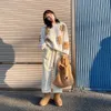 Hwlzltzht koreanska lösa tröja cartoons print kawaii pullovers japanska stickning jumpers vinter långärmad mjuk 211018