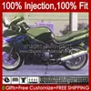 OEM-Einspritzverkleidung für KAWASAKI NINJA ZZR-400 ZZR-600 2001 2002 2003 2004 2005 2006 2007 84HC.65 blaue Flammen neues ZZR600 ZZR400 ZZR 400 600 93 94 95 96 97 98 99 00 Body Kit