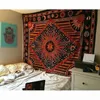 Hippy Hippie Hippie Psychedelic Mandala Moon Sun Tapestry Mur suspendu grand Bohemian Bohemian Hippy Tapstances Decor Sh1909258914174
