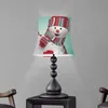 Lamp Covers & Shades Table Screens Cute Snowman Design Lampshade For Christmas Decor Bedroom Living Room Cover Shade Home Decoration