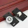 Pair Sliding Door Wheel Pulley Nylon Wheels Wardrobe Roller Cupboard Cabinet Lower Track Runners Rolling Hardware Bearing Other