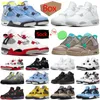 Sock&Tag 4 4s mens basketball shoes Lightning Shimmer University Blue White Oreo Cactus Jack Taupe Haze men trainers sports sneakers