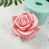 3D Mooie Bloem Rose Silicone Mold Boeket van Rozen Zeep S Clay Hars Gips Chocolate Candle 210721