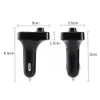 Nowy Nadajnik LED FM Bluetooth 5.0 Zestaw samochodowy Dual USB Car Charger 3.1A 1A 2 Port USB MP3 Music Player Support TF / U Dysk