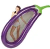 Large Eggplant floats swimming pool Floating Lounge seats ring Adults water bed hammock water sports mattresses Party Toy