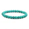 Braccialetto elastico in pietra naturale 6mm Charm Uomo Nero Lava Blue Beads Strand Bracciali per donna Yoga Gioielli pulseira