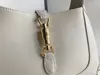 7A kwaliteit originele echte lederen crossbodytassen dames Cleo G Jackie geborstelde tote handtas luxe designer man schoudertas hobo portemonnee TOTES handtassen portemonnees 6125ESS