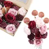 Konstgjorda blommor diy centerpieces arrangemang bröllop brud bukett hem bord dekor baby shower party blommor rrd12872 Seaway