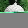 Party Decoration 8cm Christmas Ball Ornaments Sticking Drill Glitter för Xmas Tree Decor Merry 2021 J1G1