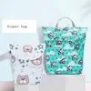 Baby Diaper Bags Nappy Stackers Bags Waterproof Diaper Organizer Portable Zipper Infant Stroller Cart Bags Wet Dry Cloth Storage Bag GGA462