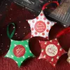 Weihnachtssüßigkeits-Verpackungskasten-Weihnachtsstern-Geschenkboxen Papiersterne Geschenke verpackte Tasche Kreative Weihnachtsdekorationen CGY113