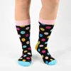 Et femmes Couple classique motif à pois série hommes haute qualité heureux hommes chaussettes sans boîte