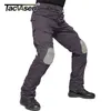 TACVASEN, pantalones militares para hombres con rodilleras, pantalones de carga tácticos Airsoft, pantalones de combate de soldado del ejército, pantalones, ropa de Paintball 211112