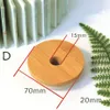 대나무 항아리 텀블러 뚜껑 뚜껑 뚜껑 커버 마시는 스플래시 스플래시 유출 증거 상단 페인트 코팅 금형 - 무료 Dia 70mm / 86mm 옵션 15mm 짚 구멍 DD