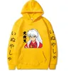 Uniex Anime InuYasha Hoodie Long Sleeve Harajuku Streetwear Hip Hop Y0809