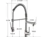 Whole Gold Color New Kitchen Faucet Tap Two Swivel Spouts Extensible Spring Mixer Tap Gold Pull Out Down Kitchen Sink Faucet6822490