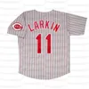 Retro Baseball 1993 1994 und 1996 The Home Jersey 11 Barry Larkin 17 Chris Sabo 21 Dreon Sanders 44 Davis