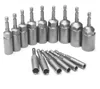 10/15 PCS 80mm comprimento aprofundar o driver da porca de energia de perfuração conjunto 5.5-19mm adaptador de soquete de impacto para ferramentas 6.35mm hex shank