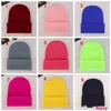 Newsolid Unisex Bere Sonbahar Kış Yün Karışımları Yumuşak Sıcak Örme Kap Erkekler Kadınlar Skullcap Şapka Kapaklar 23 Renkler Beanies RRA9478