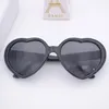 Wholesale Love heart shape classic plastic sunglasses vintage sun glasses for women men kids child multi colors