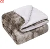 Sherpa lançam cobertor para sofá 50x60 polegadas super aconchegante fuzzy lã morna cabine decorativa de pelúcia reversível cobertores e lances para cama sofá