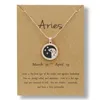 Черная монета кулон рак зодиак ожерелья для женщин мужчин цепь из бисера звезды звезды Constellati Horoscope знак день рождения ювелирные изделия