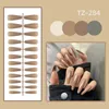 Мода False Nail Bars 24 шт. Балетная тыква Форма Поддельные ногти Патч для женщин Девушки оптом Маникюрные инструменты