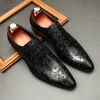Große Größe EUR 45, schwarze Derby-Business-Schuhe, echtes Leder, Hochzeitsschuhe, Herren-Schuhe