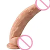 Giant Flesh Dildo Thick Enorme Extreme Big Realistic Suction Cup Producto sexy para mujeres (31CM)