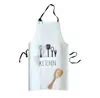 100pcs Women Men Apron Commercial Restaurant Home Bib Spun Poly Adjustable Cotton Kitchen Aprons SN2776