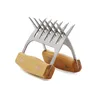 Meat Shredder Claws BBQ Tools High Temperature Resistance Bear Claw Pulled Pork Shredding Forks with Wooden Handle 2pcs/ lot