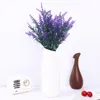 8bundos Artificial Lavanda Outdoor Flores Falso Buquê Faux Plástico Verdura Plantas Floral Filial Jardim Decor decorativo 2146 v2