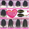 afro Kinky Curly Headband Wig Natural Color Brazilian Straight Body Deep Water Wave Human Hair None Lace Wigs for Black Women